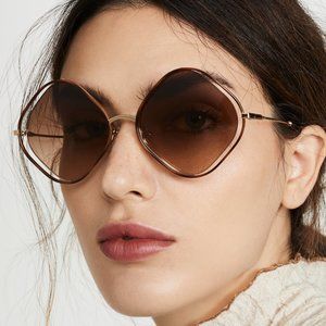 Chloe Poppy sunglasses - Havana brown